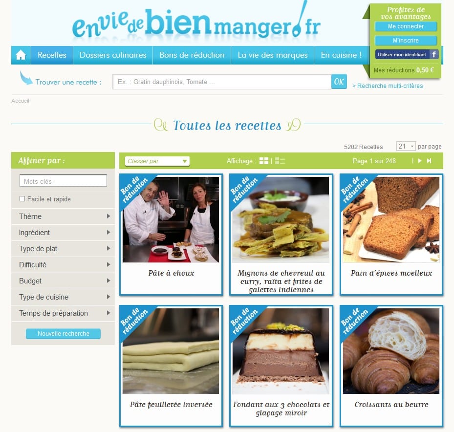 Envie De Bien Manger Cuisinez Avec Vos Reductions Top Societes