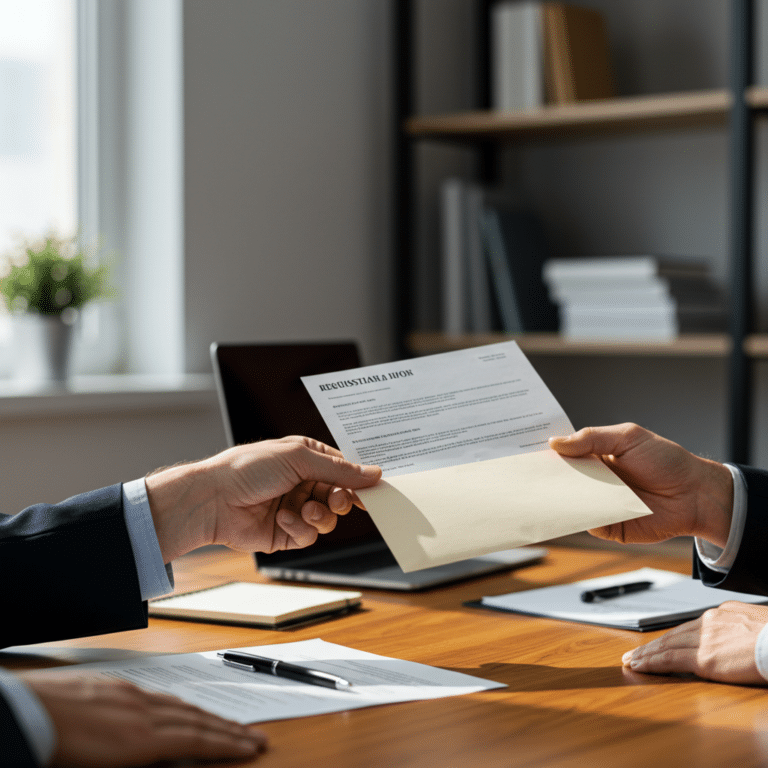 Lettre de d&eacute;mission remise en main propre : le guide juridique complet pour s&eacute;curiser la proc&eacute;dure